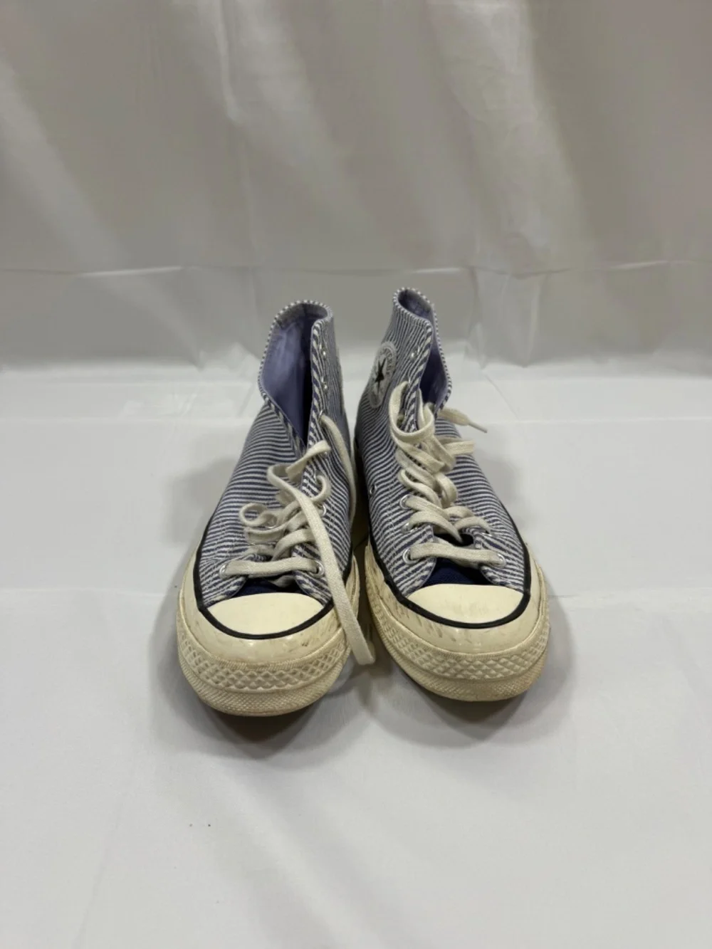 Blue Striped Converse
